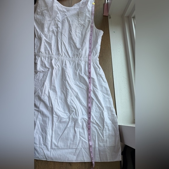 J Crew Women’s White Ruffle Shoulder Sundress Size 10 - Picture 6 of 8